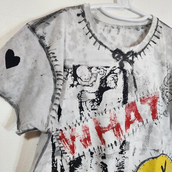 SOLD OUT. One-of-a-Kind Distressed Girly Tee – Perfect for Spring! - Picture 3 of 10